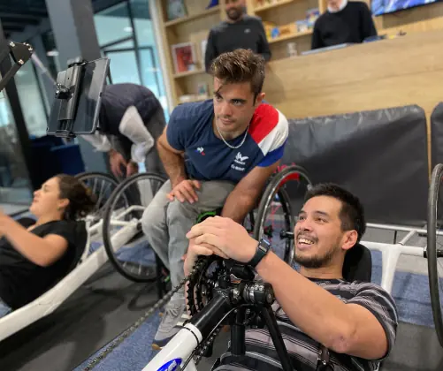 Mathieu Bosredon handbike champion as coach